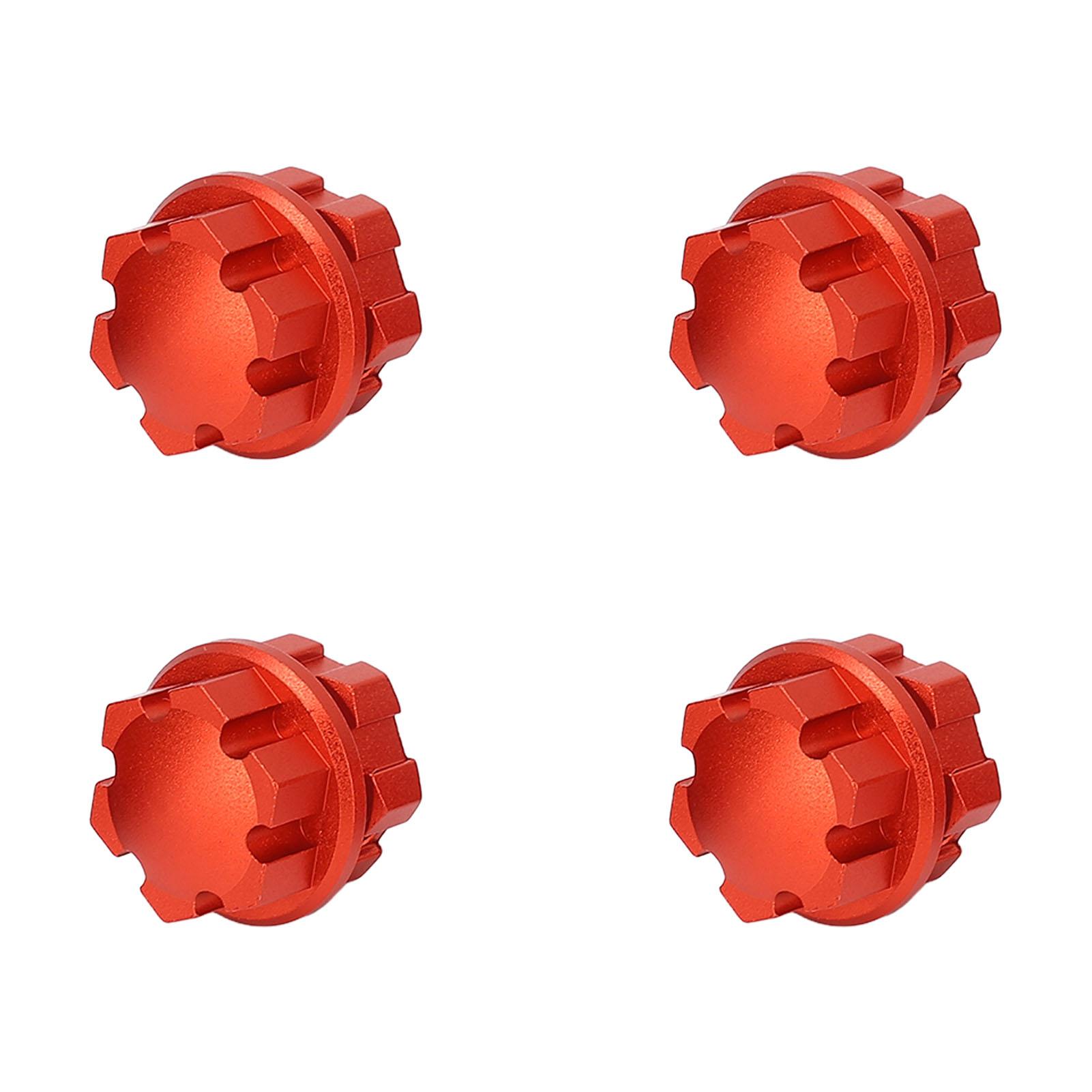 

4PCS RC Wheel Hex Hub Aluminum Alloy 17mm RC Hub Nut Wheel Drive Hex Hub Adapter with Pins for