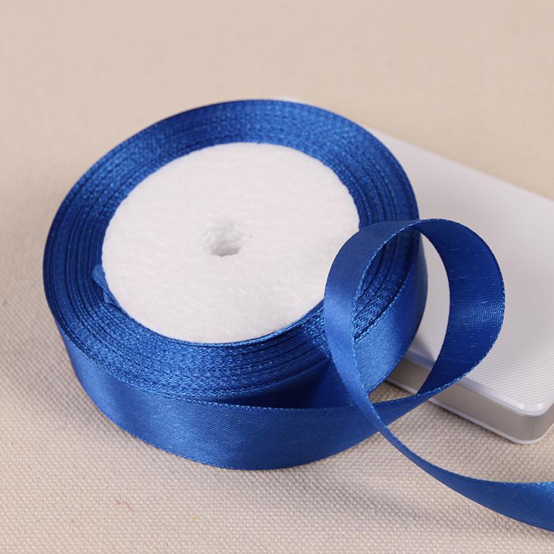 

royal blue Satin Ribbon 25Yards 6mm-50mm Packing Material DIY Bow Craft Wedding Party Decor Gift Wrapping Scrapbooking Supplies 6MM