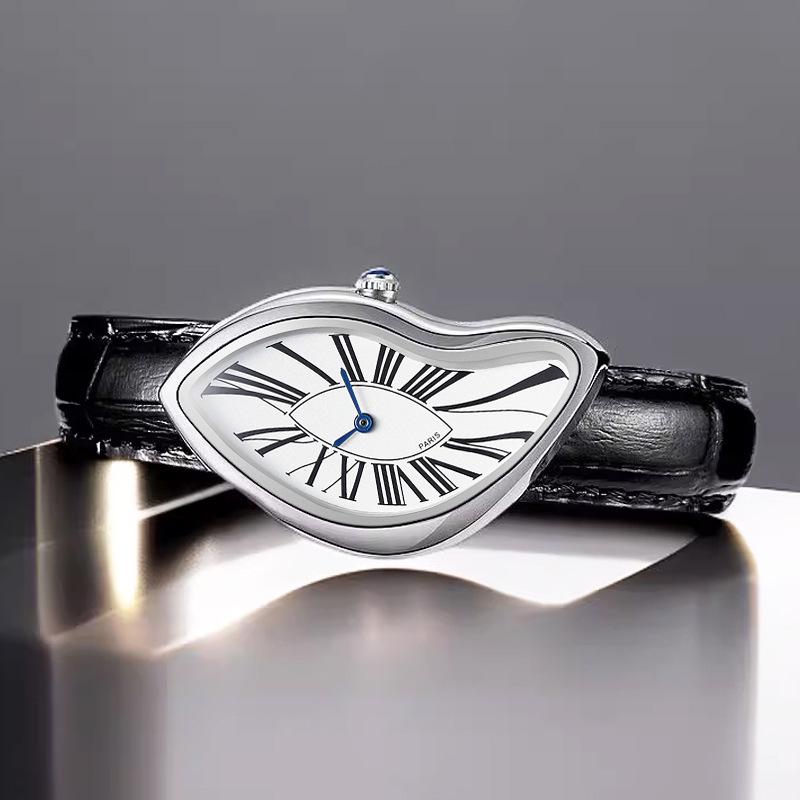 Alien Men's High-End Melting Vintage Watch - Creative Y2K Retro Style Unisex Quartz Timepiece