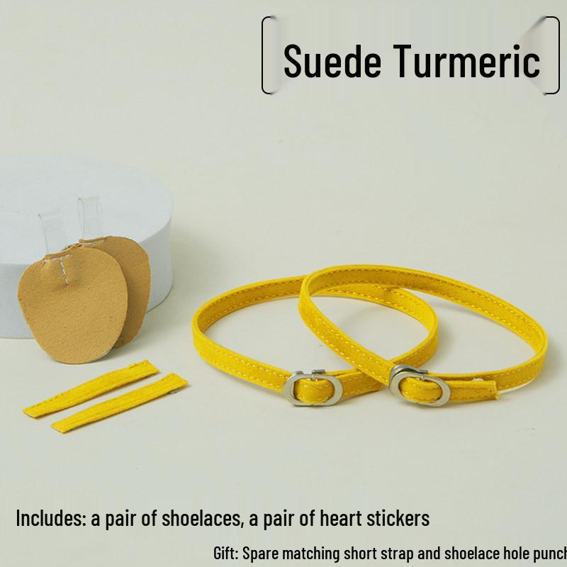 Non-Slip High Heel Strap with Suede Matte Finish - Secure Tie-Up Buckle Design