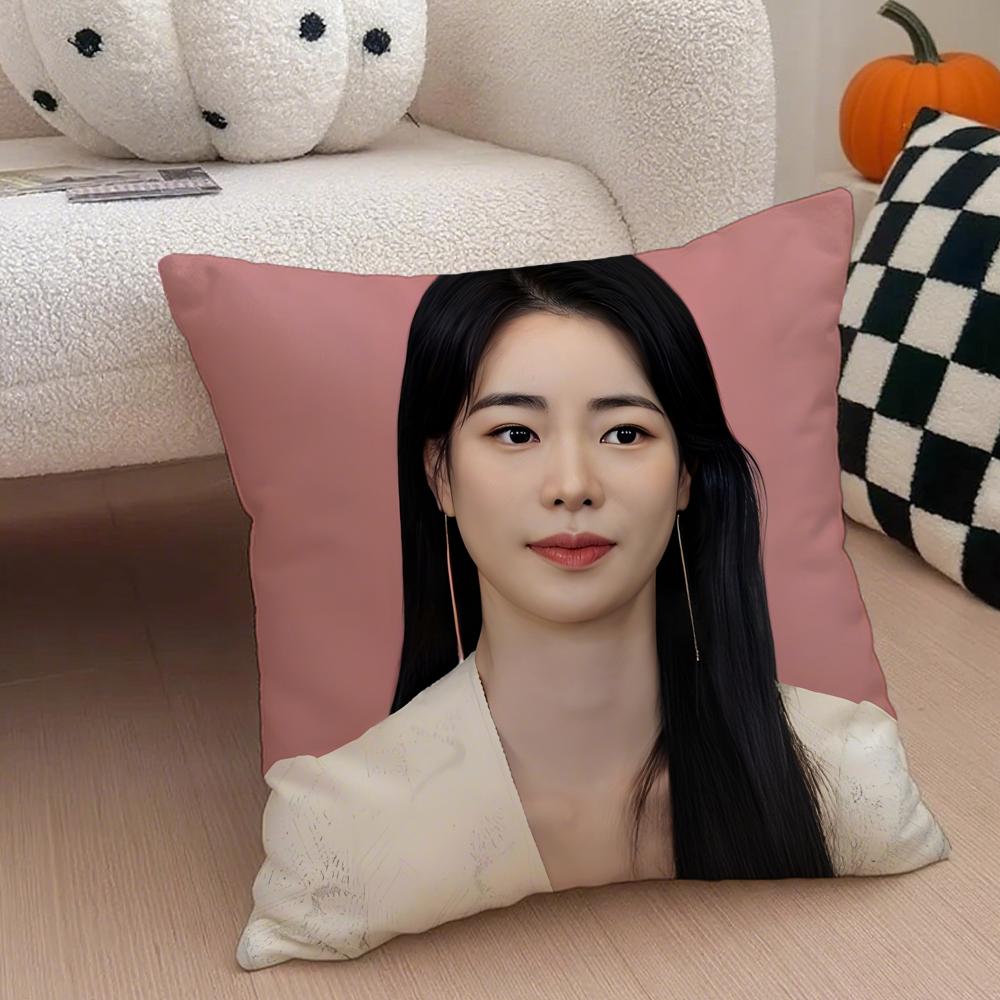 Actor Seductive LLim Jiyeon Cushion Cover Throw Pillow Cover Hidden Button Durable Polyester Chair Cushion