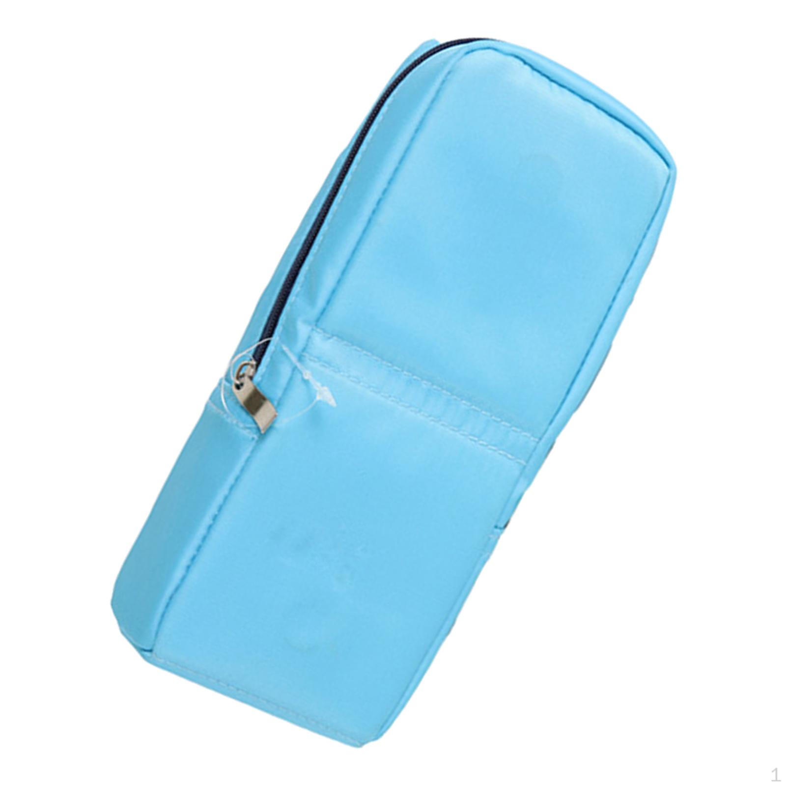 

Large Pencil Case Pen Pouch Bag Portable Stationery & Office School College синий