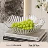 Nordic Style Crystal Fruit Bowl - Elegant Candy & Snack Display for Living Room Coffee Table