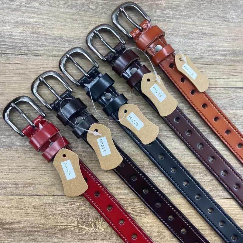 Belt Women'S Retro Niche Cowhide Leather Belt With Jeans Belt