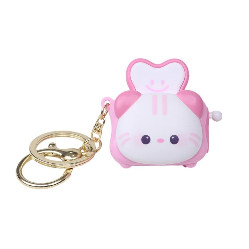 Car Keychain for Women Girls Cute Keychain Bag Charms Funny Toaster Keychain Accessories for Backpacks,Wallets Purse