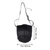Horse Hay Feeding Bag with Adjustable Neck Strap Spill Proof Nylon Mesh Feed Bucket for Cattle Sheep