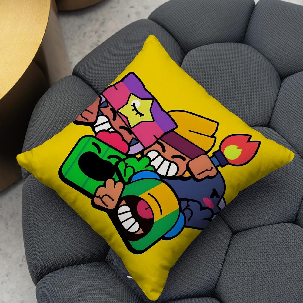 Federa Cuscino Film Gioco Caldo B-BRAWLs 2 in 1 Pillow Peluche Reversibile | Auto/Divano/Letto | Regalo Perfetto