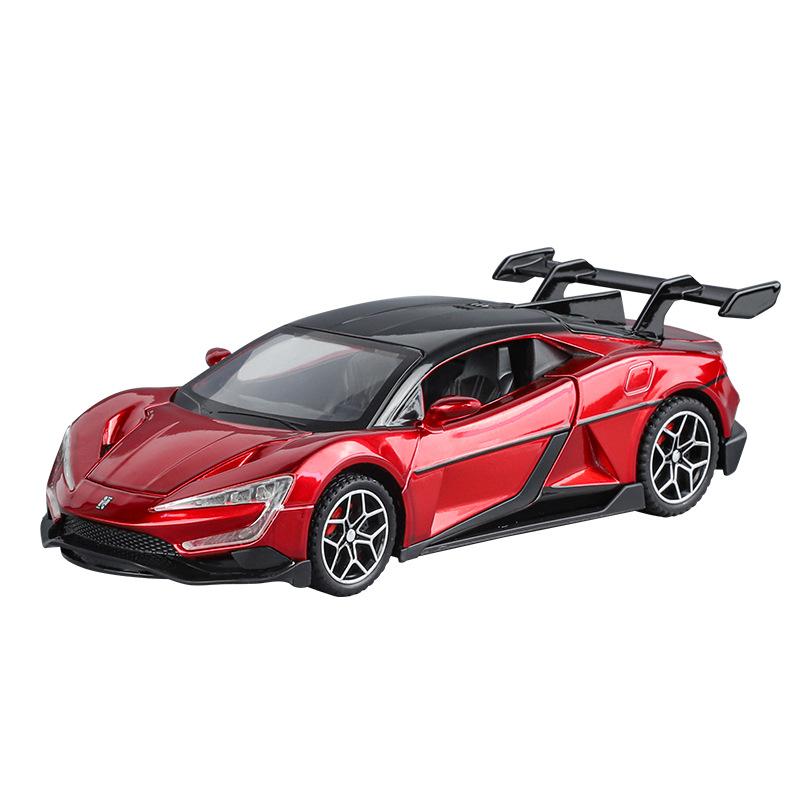 

1/32 BYD Yangwang U9 Alloy Sports Car Model Diecasts Metal Track Racing Vehicles Car Model Simulation Sound Light Kids Toys Gift красный