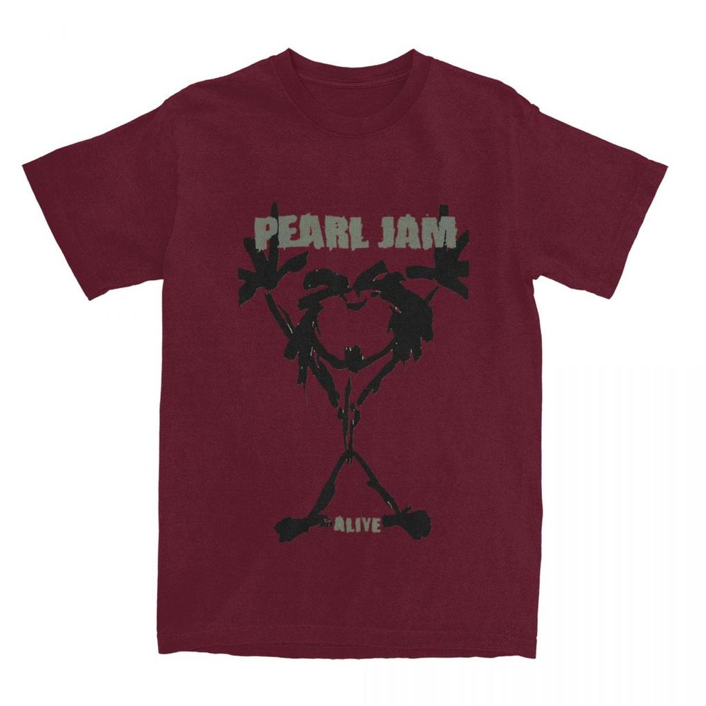 Erkek Kadın Metal Grup Rock Pearl Jams Müzik Tişörtü Ürün 100% Pamuk Tişört Giyim Mizahi Tişörtler Yeni Gelen