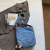 Denim Bag Women's Shoulder Bag Bucket Bag Large Capacity Crossbody Bag