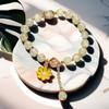 Daisy Popcorn Beaded Bracelet: Elegant Women's Hand Jewelry