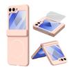 Applicable To Samsung Z Flip1/1 Mobile Phone Case Magnetic Suction Center Axis Hinge Case Film Integrated Flip1/1  Case