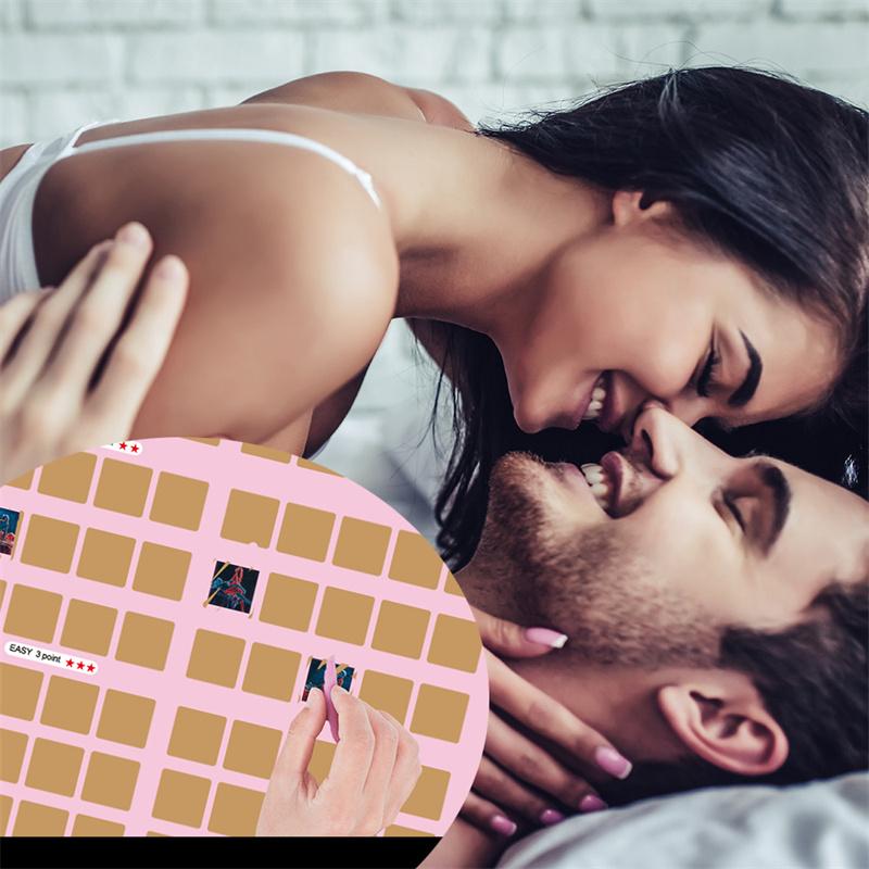 100 milostných her Sex Póza Plakát Valentýnský stírací dárek pro páry