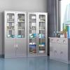304 Stainless Steel Glass-Front Medical Cabinet