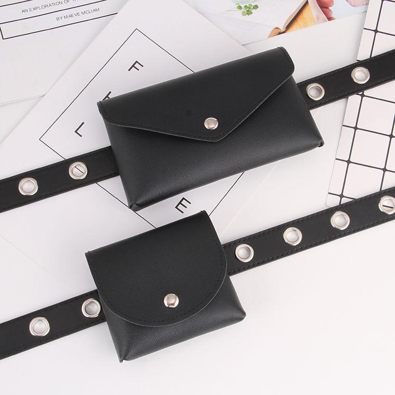 Punk Womens Unique Fashion Uniform Accessory Including Fashionable Chain Waist Belt And Bag Compact
