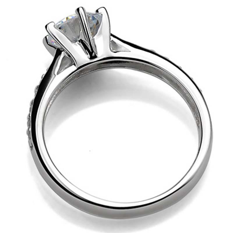 Xiang'er 70-Point Diamond-Style Silver Ring, Six-Prong Setting, Women's Japanese/Korean Wedding Gift Style.