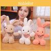 Colorful Rabbit Scarf Plush Toy Cute Cartoon Kid Companion Birthday Gift Doll