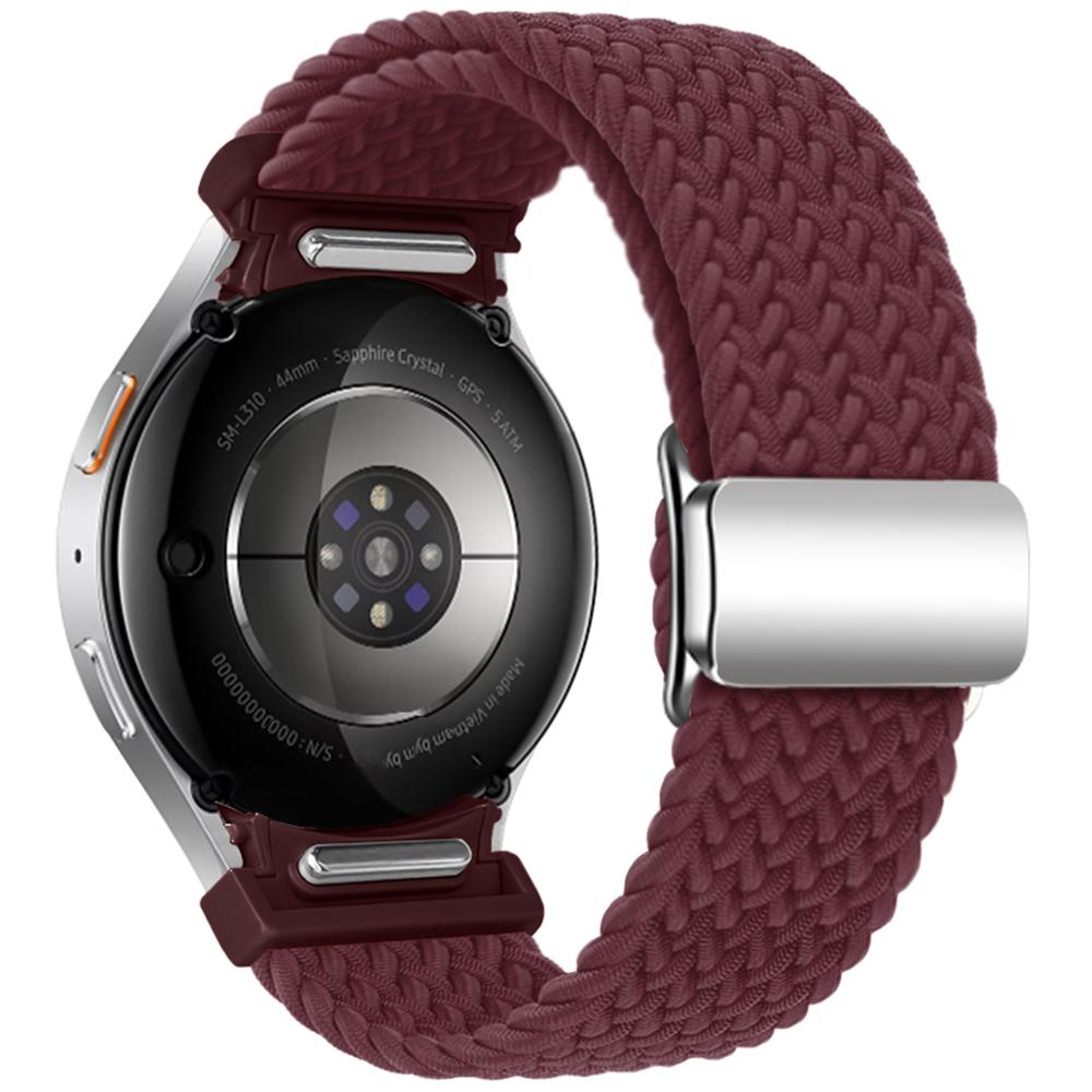 For Samsung Galaxy Watch FE 40mm/Watch7/6/6 Classic/5/5 Active/5 Pro/4/4 Classic/4 Active Braided Watch Band Magnetic Strap