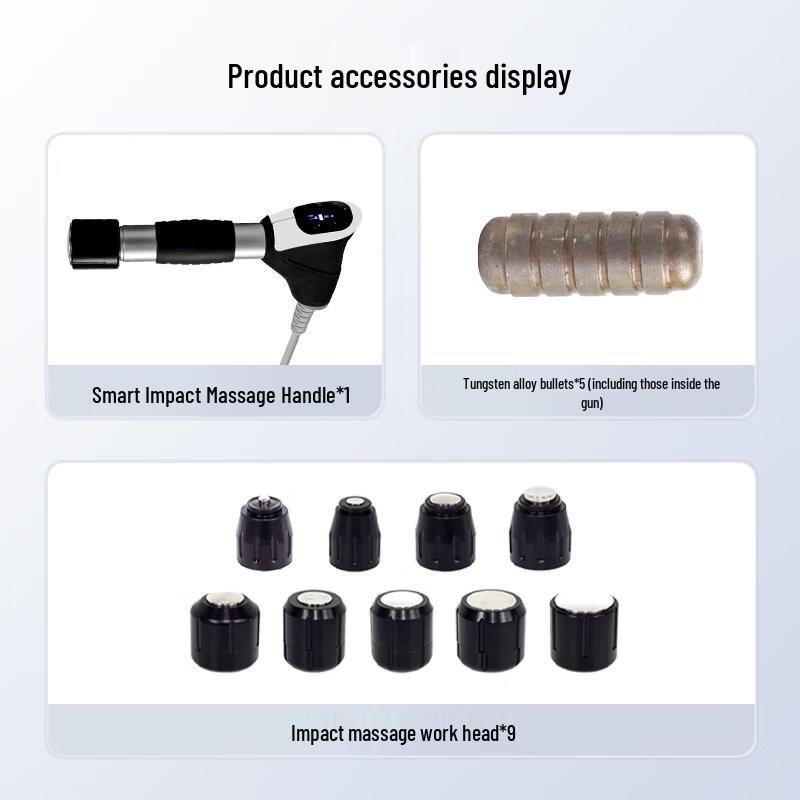 HAOMENG Commercial Pneumatic Shockwave Therapy Device CN plug (adapter included)