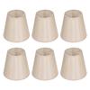 6PCS Simple Cloth Lampshade Modern Fabric Lampshade for E14 Table Chandelier Wall Lamp