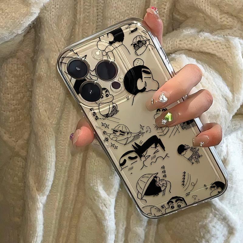 Graffiti illustration Xiaoxin iPhone17Promax mobile phone case cartoon for Apple 16promax space case 15
