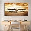 Cuadros Vintage Letadlo Retro styl Starý Dvojplošník Plakát Domov Dekor Nástěnná malba Olejomalby Obrazy