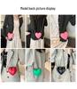 Women's Heart-Shaped Clip-On Mini Bag - 2024 Spring/Summer Chain Heart Bag with Girlish Charm