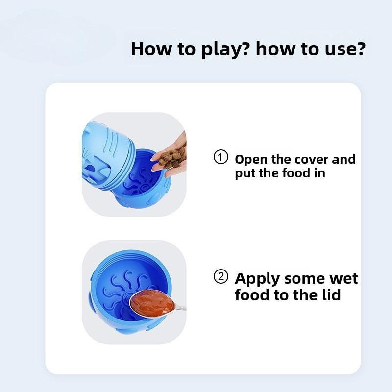 Pet Slow Feeder Licking Toy Leakage Food Dispensing Dog Chew Toy Interactive Bite Resistant Pet Supplies
