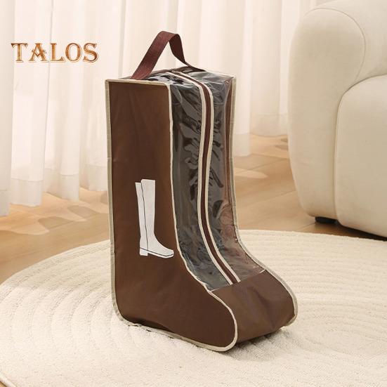 1/2 Stück Schuhaufbewahrungstaschen mit Griff und Reißverschluss, transparentes visuelles Design, wasserdicht, staubdicht, für Reisen, lange Stiefel-Schuhtaschen