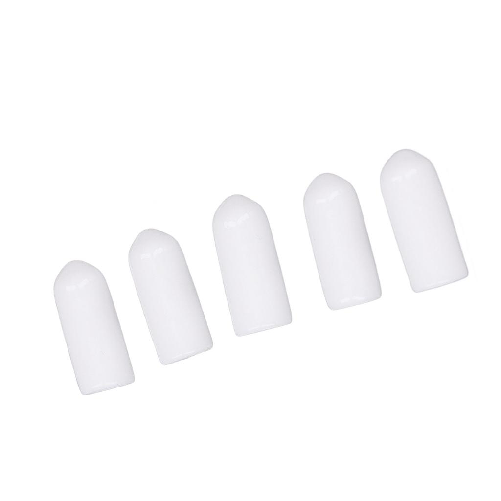 100 ST Skruvände Säkerhetskapsel Vit PVC Anti-Åldrande Flexibel Flamskyddande Ändskydd för Skydd 4,5mm 0,2in