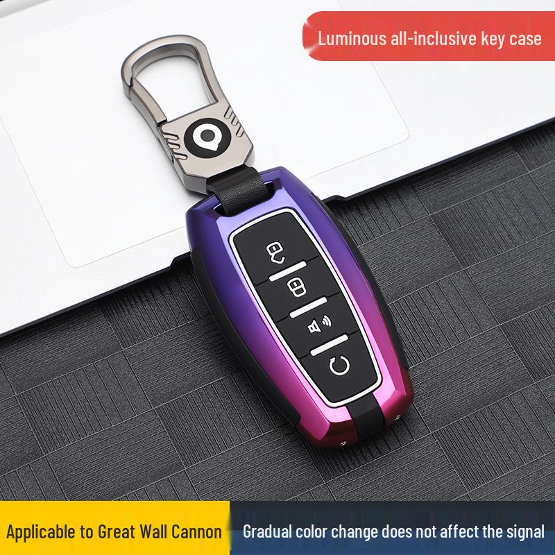 Stylish Great Wall Cannon Key Cover: Customized Car Key Bag with Buckle for Remote Shell Personalization.