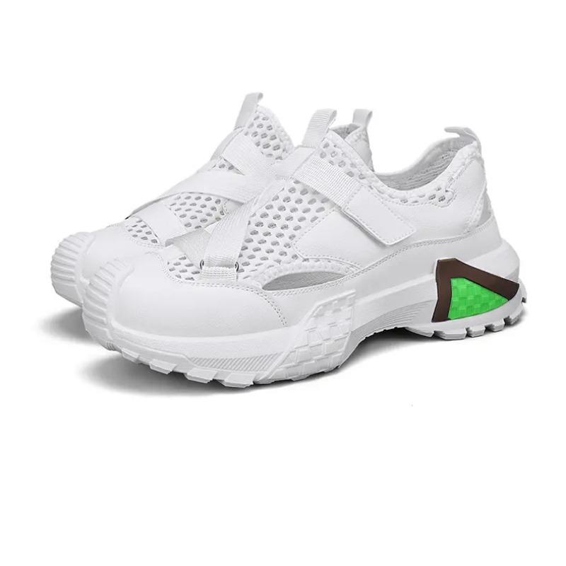 Men s Breathable Mesh Slip-on Chunky Sneakers Lightweight Non-slip Casual Walking Shoes 39