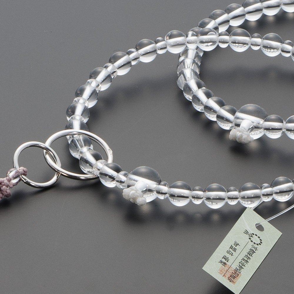 Buddhist altar shop Takita Shoten Prayer beads Jodo sect authentic rosary beads Genuine crystal Jodo pure silk Hanabon tenbo Kyoto main daily rosary