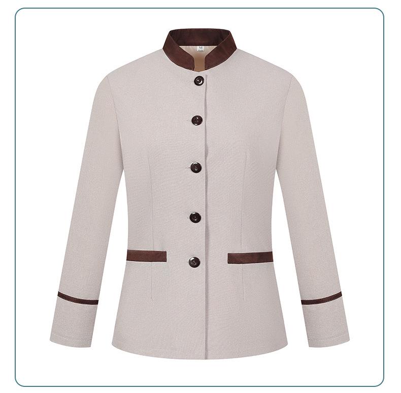 Women's Long Sleeve Hotel Cleaner Uniform Set for Autumn/Winter