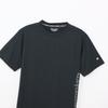 Champion Basic Sports Short Sleeve with a Short Round Odor UV and a Script Logo T-Shirt, Men's Black, C3-BS313, Sleeve, Neck, Antibacterial,
