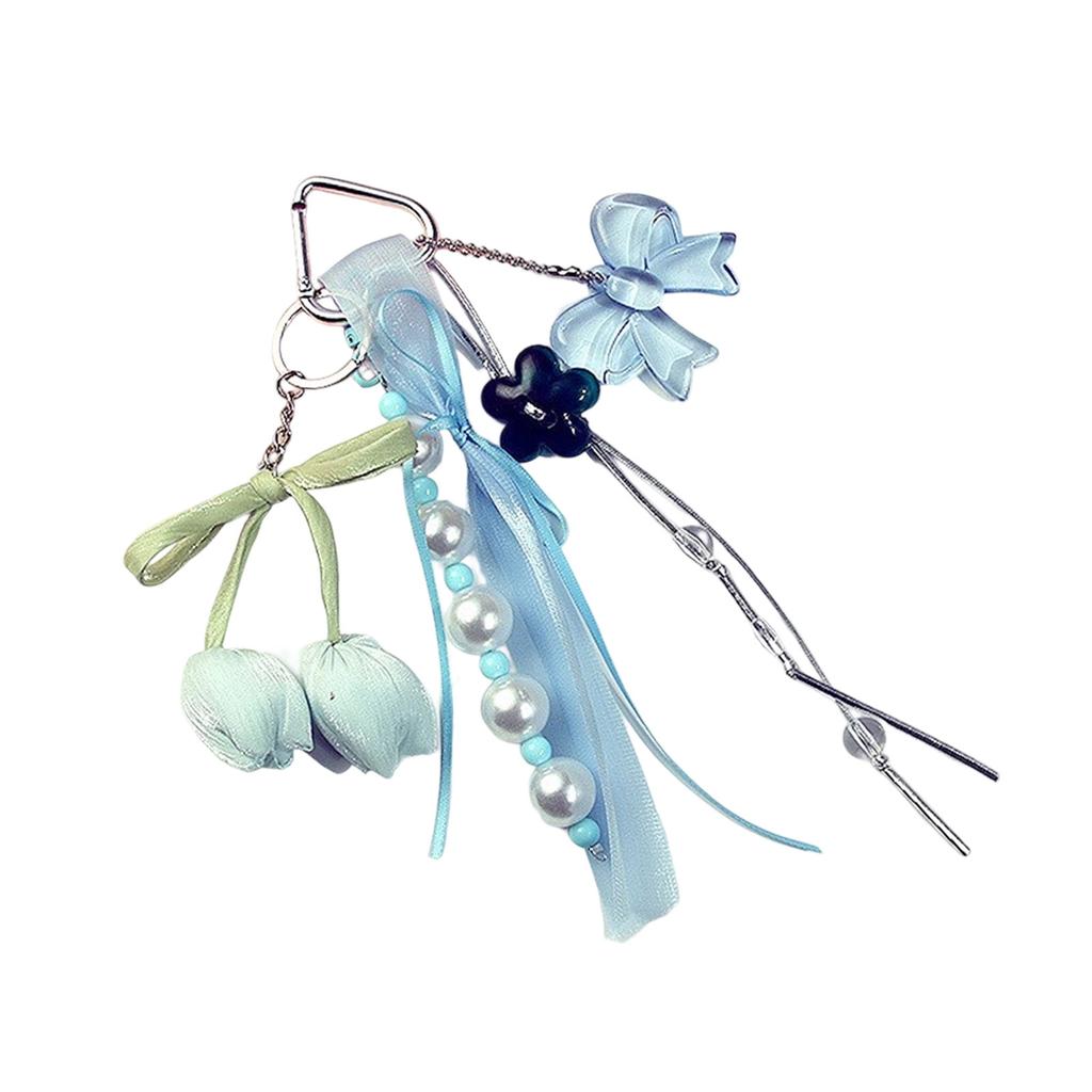 Charm Bowknot Key Holder Flower Bag Accessory Stylish Purse Embellishment Unique Key Accessories for Everyday Use