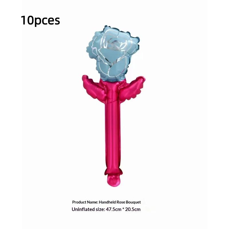 10Pcs Small Size Carnation Shaped Valentines Day Balloon Mini Rose Flower Balloons Mother's Day Baby Shower Party Decor
