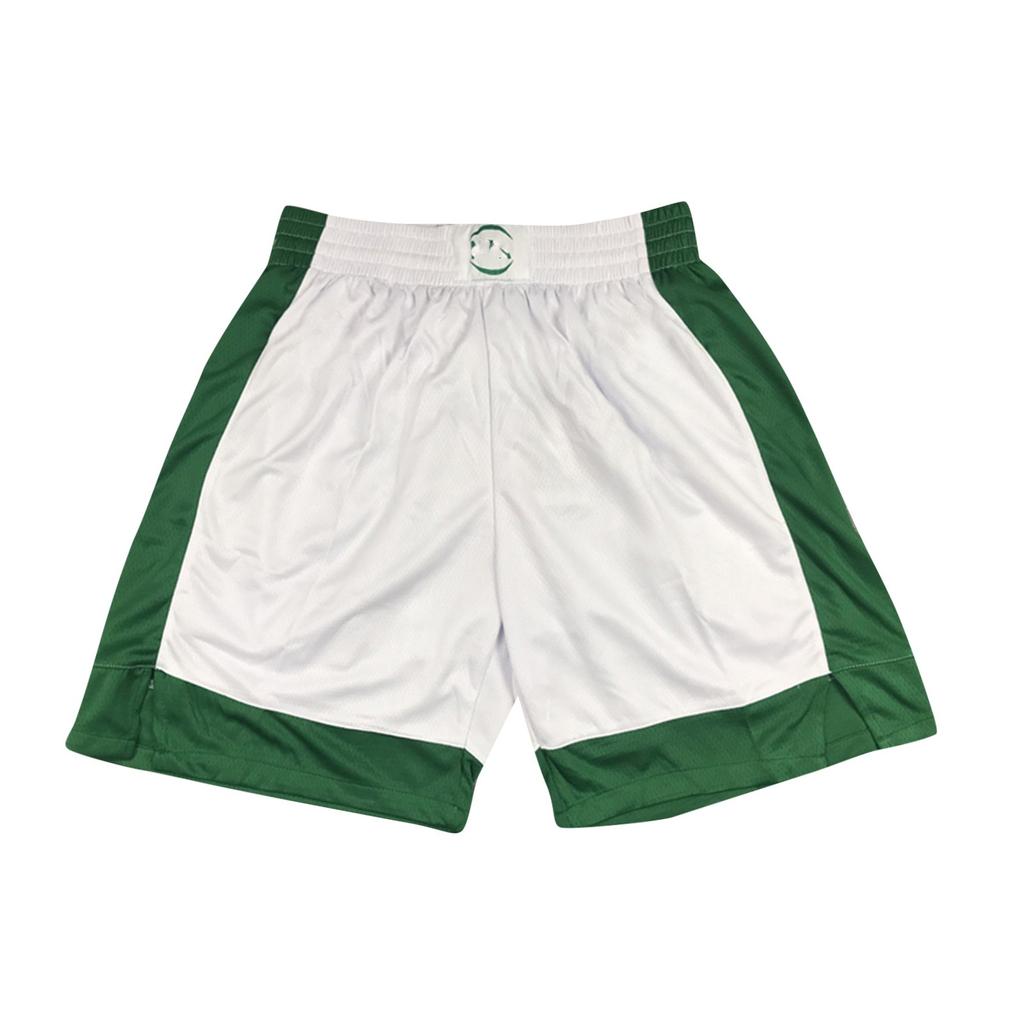 Celtics Retro Embroidered Drawstring Cropped Basketball Shorts Training Shorts