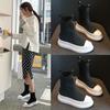 Socks Boots Women's Autumn New Fly-woven Shoes Women's Inner Heightening Elastic Boots Socks Shoes Martin Boots Women