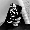 Cute Fitness Funny Lift Gym Phone Case Back Cover for iPhone 17 Air 16 15 14 13 11 12 Pro Max Plus Fundas Coque