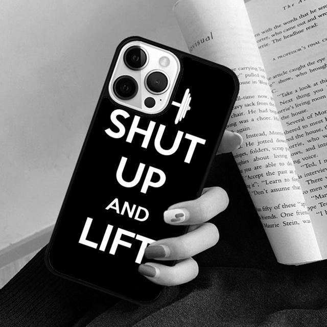 Cute Fitness Funny Lift Gym Phone Case Back Cover for iPhone 17 Air 16 15 14 13 11 12 Pro Max Plus Fundas Coque