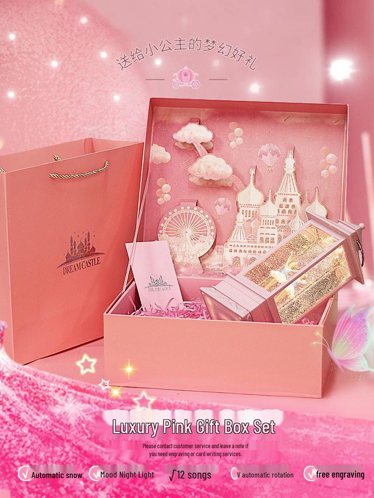Rotating Crystal Ball Music Box - Ballet Princess Gift for Little Girls' Birthdays