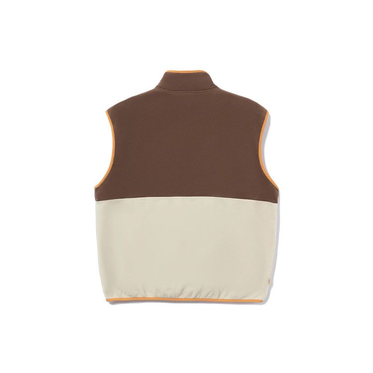 Li Ning Urban Outdoor Series Fleecová vesta Pánská Vesty Hnědá AMDR075-1