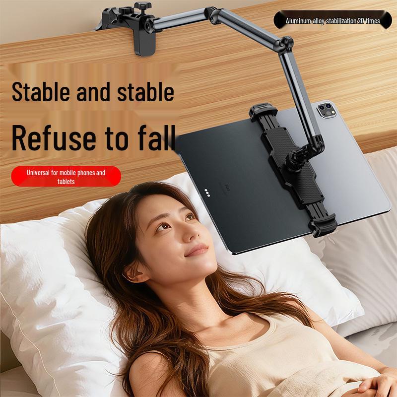 Rotatable Magnetic Phone & Tablet Holder for Bedside or Desk - Ideal for Streaming & TV Watching