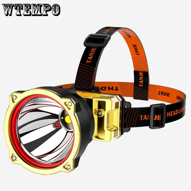 Led Strong Light Headlamp USB Rechargeable Lighting Lamp Outdoor Multifunctional Fishing Headwear Headlamp Repair Lighting