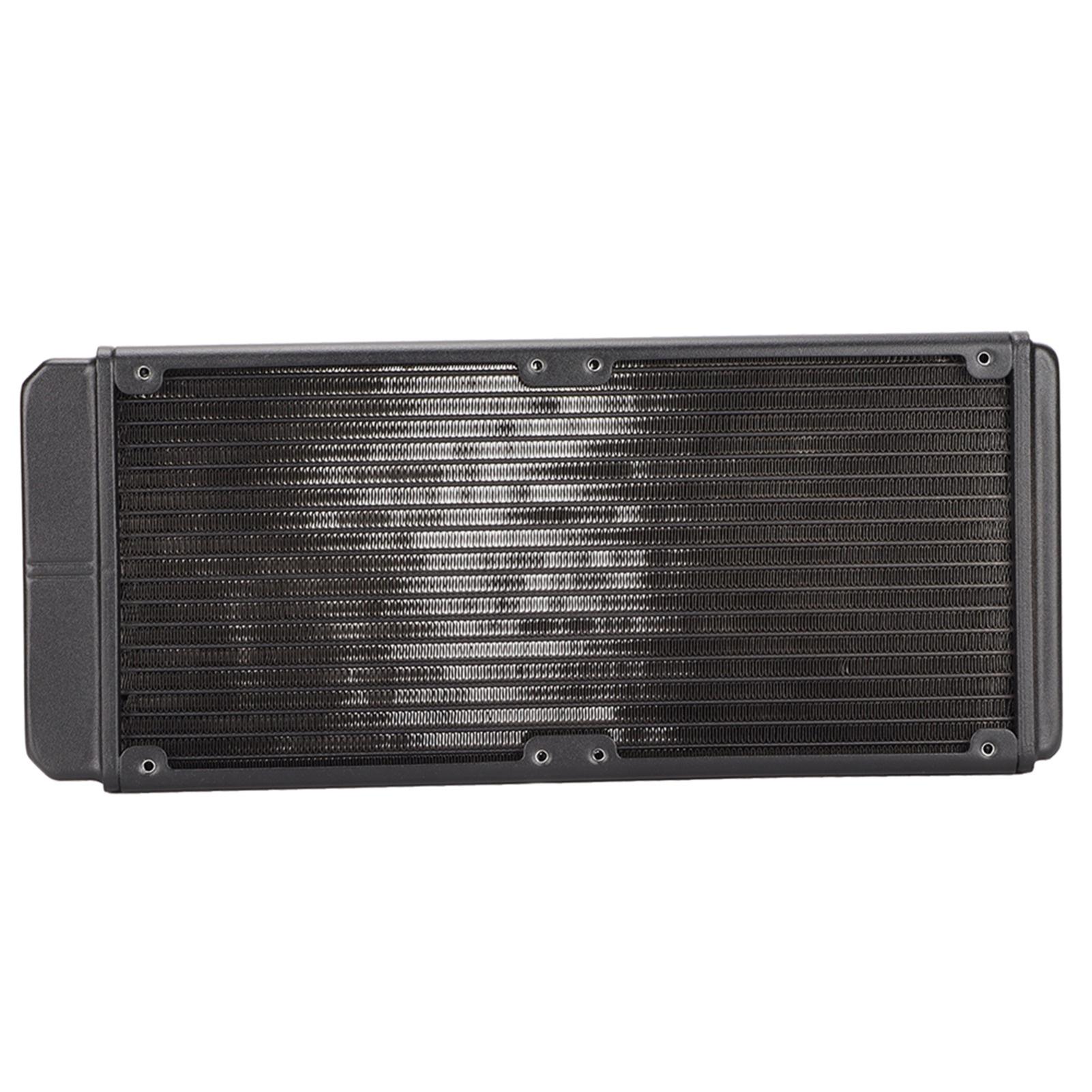 

Water Cooling Radiator 18 Tubes 1bar Pressure Test CPU Water Cooler with G1 4 Thread Interface for 12cm Fan Mount