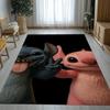 Cartoon S-Stich Kawaii Monster Wohnzimmer Rutschfester Teppich Weicher Teppich für Schlafzimmer Kinderzimmer Spielzimmer Sofa, Heimdeko Fußmatte Geschenk