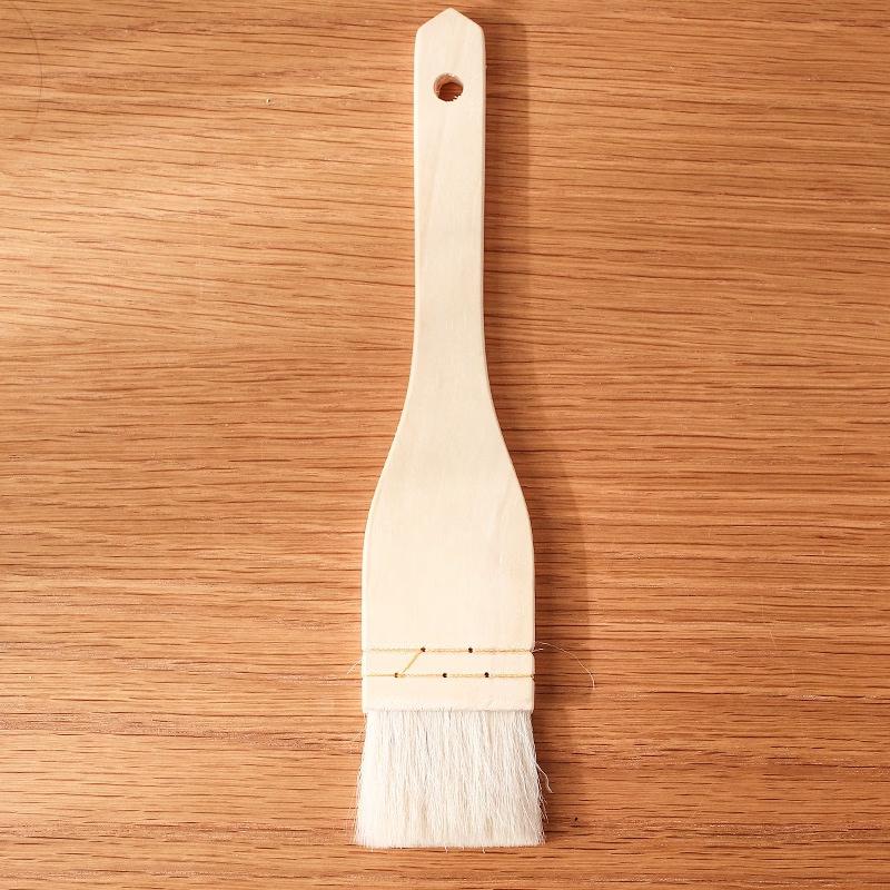 Wooden Handle Wool Pastry & BBQ Brush Set