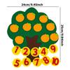 4 Styles Available Fruit Tree Puzzle Felt Children Early Education Toys Kindergarten Color Number Fruit Cognitive Teaching Aids