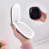 Specchio per Trucco da Viaggio LED Compatto Ingrandente 1X/10X Piccolo da Mano Tascabile Dimmerabile a 2 Lati Ricaricabile USB Touch Screen Portatile